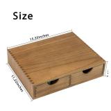Wooden K Cup Organizer Coffee Pod Storage Box, Coffee Pods and Tea Organizer Holder, K Pod Drawer Coffee Maker Machine Stand, Organizador De Cafe, Kcup Drawer Organizer Under Brewer, 30 Pod Capacity -