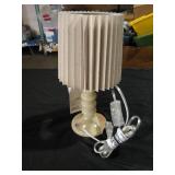 Mini Stick Table Lamp with Pleated Shade Green - Room Essentialsâ¢ (see pictures and description) - Retail: $10