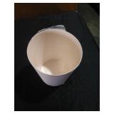 Solid Bathroom Wastebasket Ivory - Room Essentialsâ¢: Polypropylene, Compact Design, 1.5 Gallon Capacity - Retail: $6