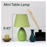 Simple Designs Mini Egg Oval Ceramic Table Lamp -
