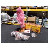 20\" Mini Pink Christmas Tree, Artificial Small Christmas Tree with Lights, Tabletop Christmas Tree with Star Treetop,Bow Boxes and Ball Ornaments for DIY Christmas Decoration (Pink) - Retail: $25