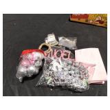 20\" Mini Pink Christmas Tree, Artificial Small Christmas Tree with Lights, Tabletop Christmas Tree with Star Treetop,Bow Boxes and Ball Ornaments for DIY Christmas Decoration (Pink) - Retail: $25