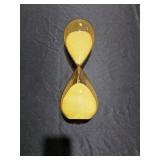 GlitzhomeModern Double-Layered Amber Hourglass with White Sand, 30-Minute Sand Timers - Retail: $32