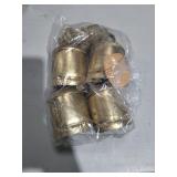 Gold Metal Tibetan Inspired Cylindrical Decorative Bell with Jute Hanging Rope - Retail: $17