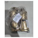 Gold Metal Tibetan Inspired Cylindrical Decorative Bell with Jute Hanging Rope - Retail: $17