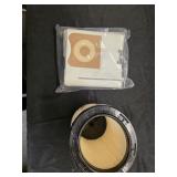 Wet Dry Vacuum Filter Kit with General Debris Cartridge Filter and Two Dust Bags for Select 12-16 Gal Shop Vacs MSRP $36.48