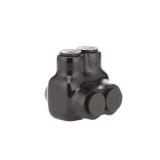 14 AWG to 2/0 AWG Dual-Rated 2-Port 1-Sided Entry Insulated Multiple Tap Connector, Black MSRP $30.00