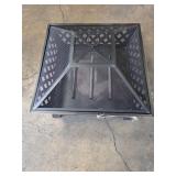 Hampton BayTipton 34.00 in. W Rubbed Bronze Steel Wood Outdoor Fire Pit with Screen and Poker Included MISSING ITEM (See Pictures and Description) - Retail: $179