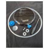 SKYSHALO11.02 in. x 8 in. 203.2 mm, Rotating World Globe with Stand, 360Â° Spinning Globe with Precise Time Zone for Education - Retail: $18