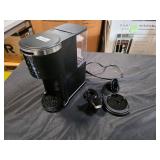 COWSARCoffee Machine 2-in-1 Single Serve Cup Drip Coffee Maker, for K-Cup Coffee Capsule Pod, Coffee Powder in Black - Retail: $94