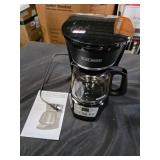 BLACK+DECKER12-Cup Black Drip Coffee Maker Programmable - Retail: $29