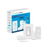 LutronDiva Smart Dimmer Switch Starter Kit for Caseta Smart Lighting, with Smart Hub + Pico Remote, 150-Watt LED (DVRF-BDG-1D) - Retail: $124