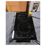 VEVORElectric Cooktop12 in. 2 Burners Induction Stove Top 1800 Watt Built-in Magnetic Cooktop - Retail: $126