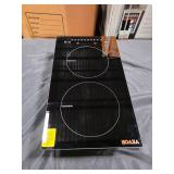 VEVORElectric Cooktop12 in. 2 Burners Induction Stove Top 1800 Watt Built-in Magnetic Cooktop - Retail: $126