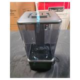 Edendirect1.1 Gal. Black Top Filled Cold Mist Ultrasonic Desktop Humidifier with Incense Box Diffuser Up to 450 sq. ft. - Retail: $48