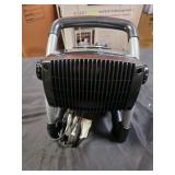 Lasko1500W 11.75 in. Black Electric Utility Ceramic Space Heater with Pivoting Head, 2 Heat Settings and Fan Only Mode - Retail: $59