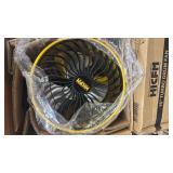 Stbine HICFM 16 in. Turbo High-Velocity Drum Fan in Yellow - 2800 CFM, 3-Speed 1/4 HP Motor, Slip-Resistant Feet and Handle - Retail: $108