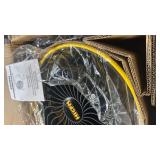 Stbine HICFM 16 in. Turbo High-Velocity Drum Fan in Yellow - 2800 CFM, 3-Speed 1/4 HP Motor, Slip-Resistant Feet and Handle - Retail: $108