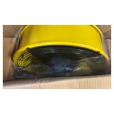 Stbine20 in. Direct Drive Drum Fan, 6100 CFM High-Velocity Air Circulator with 180Â° Pivoting Head in Yellow - Retail: $160