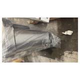 Simplehuman 45L Rectangular Step Kitchen Trash Can with Liner Pocket, Brushed Stainless Steel with Grey Plastic Lid - Retail: $149