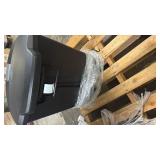 Simplehuman 13 Gallon Semi-Round Step Kitchen Trash Can, Black Plastic with Soft-Close Locking Lid - Retail: $54