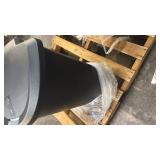 Simplehuman 13 Gallon Semi-Round Step Kitchen Trash Can, Black Plastic with Soft-Close Locking Lid - Retail: $54