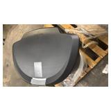 Simplehuman 13 Gallon Semi-Round Step Kitchen Trash Can, Black Plastic with Soft-Close Locking Lid - Retail: $54