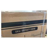 COWSAR 1.8 Cu.Ft Chest Freezer, Black--Deep Freezer with Removable Basket, Defrost Drain, and 7-Level Thermostat, factory sealed so box is unopened for pictures  - Retail: $244