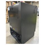 SIMZLIFE23.5 in. Single Zone 180-Cans Freestanding/Built-in Beverage Refrigerator Cooler Fridge in Black, and Reversible Door - Retail: $770