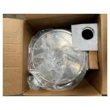 HAMPTON BAY 48000 BTU Stainless Steel Propane Standing Patio Heater with Wheels - Retail: $159