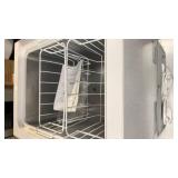 COWSARGarage Ready 20.67 in. 1.8 cu. ft. Manual Defrost Chest Freezer with Temperature Alarm Chest Freezer in White - Retail: $252