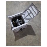 Suncast100 ft. Hose Hideaway Dove Gray DAMAGED (See Pictures and Description) - Retail: $39