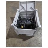 Suncast100 ft. Hose Hideaway Dove Gray DAMAGED (See Pictures and Description) - Retail: $39