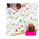 Easter Bunny Coloring Tablecloth Set - Retail: $12
