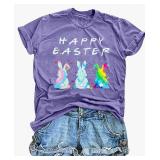 Friends Style Happy Easter T-Shirt Size L - Retail: $18