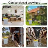 Bucket Lid Mouse Trap Metal 5 Gallon Bucket lid,Strong Metal Material That Cannot be Bitten, auto Reset, Repeat Catch, Indoor Outdoor, (1pack) (Yellow) - Retail: $17