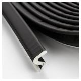 Weather Stripping Door Seal Strip - Soundproof Q-Shaped Foam for Exterior Door Frame, Large Gap Seal, Noise Cancelling, Easy to Install (Black, 26FT) - Retail: $16