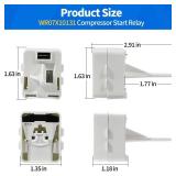 WR07X10131 Refrigerator Compressor Start Relay Compatible with GE Hotpoint A3316ABSFRBB CFE28TSHESS, Replace WR09X10124 AP4538934 1812123 AH2577842 EA2577842 PS2577842 WR08X10074 WR08X10089 - Retail: 