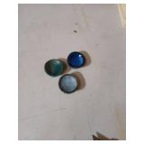 Louyebh Small Ceramic Spoon Rest 3PCS for Coffee Tea Spoon Kitchen Counter Dining Table Decor, Stable Glaze Sauce Tray Porcelain Utensil Spoon Holder for Stove Top Coffee Bar Easy Clean (Orbicular-1) 