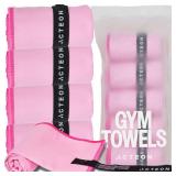 Acteon Microfiber Gym Towels 4 Pack Quick Dry, Silver ION Odor-Free, Super Absorbent Sweat Towels for Women, Workout, Yoga, Pilates, Tennis, Running, Swimming, Travel 16x30.5 Inch (Lavender Rose) - Re