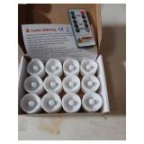 Homemory 12pcs Remote Timer LED Tea Lights Candles, 400+Hours Flickering Flameless Battery Votive Tealights for Tabletop Lighting, Centerpieces Decor, Holiday - Retail: $16