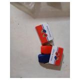 MELIFE Battery Terminal Connector, 2 Pair Universal Quick Release Battery Clamps, Top Post Battery Terminals for Car Caravan Boat Moto and More, Red (+) and Blue (-) - Retail: $10