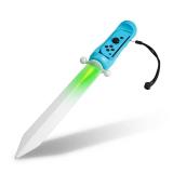 LED Sword for The Legend of Zelda: Skyward Sword HD Game Accessory, FANPL Lighted Game Sword Handle Grip for Switch & Switch OLED Right Joy Con Controller, Enhanced Zelda Gaming Experience (Blue) - Re