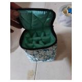 Rudmox 9 Bottles Essential Oil Carrying Case with Thick Foam Protection, Portable and Shockproof Organizer for 5ml to 10ml,15ml Bottles, Nail Polish, Roller Balls and Travel (Aqua Green) - Retail: $11