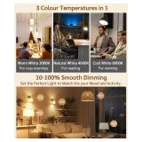 E12 LED Candelabra Light Bulbs 40 Watt Equivalent with Remote Control,Dimmable Type B Bulbs with 3 Color Temperatures & Timer Memory,4W B11 C37 Candle Small Base for Ceiling Fan,Chandelier,Night Light