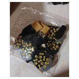 KOOLTAIL Anti Slip Dog Socks to Prevent Licking and Slipping, Winter Warm Pet Shoes Booties for Hardwood Floors, Adjustable Extra-Thick Grip Dog Boots & Paw Protectors for Small Medium Large Senior,M 