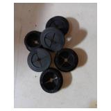 uxcell 6 Pcs Cable Cord Grommet, 1-1/4 Inch (32mm) Desk Grommet Flexible Rubber Grommets Wire Hole Cover Pass Through for Office Computer Desk Wire Organizer, Black - Retail: $9