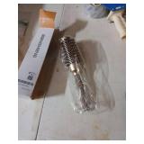 BANGMENG Round Barrel Anti-Static Hair Brush with Boar Bristles, Nano Thermal Ceramic Ionic Tech | For Extra Shine | Protect Hair, Enhance Texture, For Straightening & Drying (1 1/4 inch) - Retail: $1