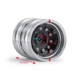 QUE-T 4pcs Aluminum Rear Wheel Hubs Rims for 1/14 Tamiya Tractor Climbing Trailer RC Car Upgrade Parts - Retail: $42