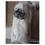 Extra Wide 60 Inch Width Pinch Pleated Curtains 96 Inch Length for Living Room Thick Linen Boho Curtain Memory Shape Light Filtering Privacy for Bedroom Large Windows Hooks Rings Cream 1 Panel 60x96 -